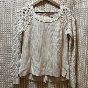 LOFT Women's Ivory Knit Sweater